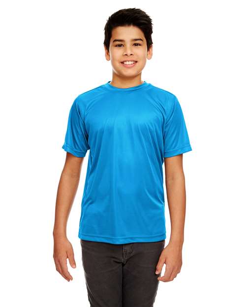 UltraClub 8420Y Youth Cool & Dry Sport Performance InterlockT-Shirt #color_SAPPHIRE