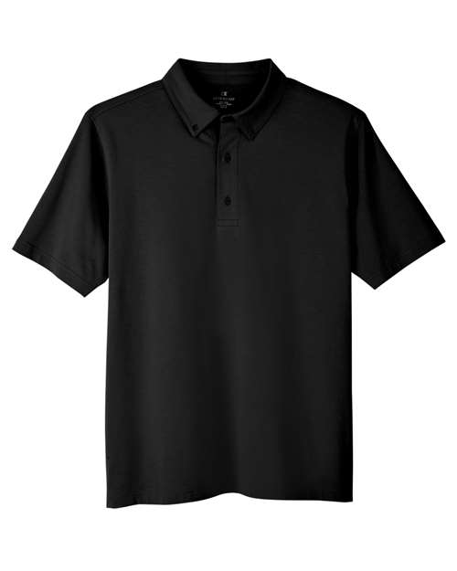 UltraClub UC105 Men's Lakeshore Stretch Cotton Performance Polo #color_BLACK
