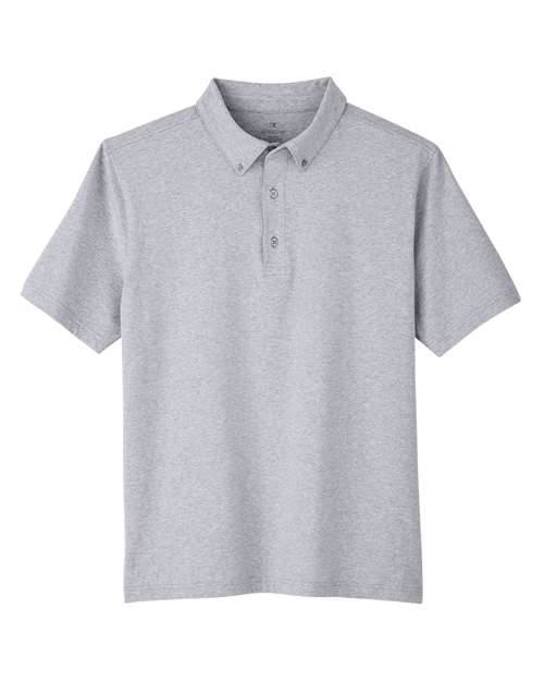 UltraClub UC105 Men's Lakeshore Stretch Cotton Performance Polo #color_HEATHER GREY