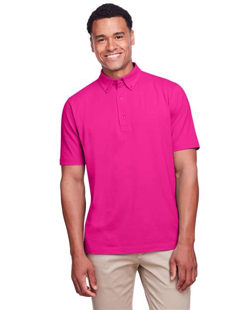 UltraClub UC105 Men's Lakeshore Stretch Cotton Performance Polo #color_HELICONIA