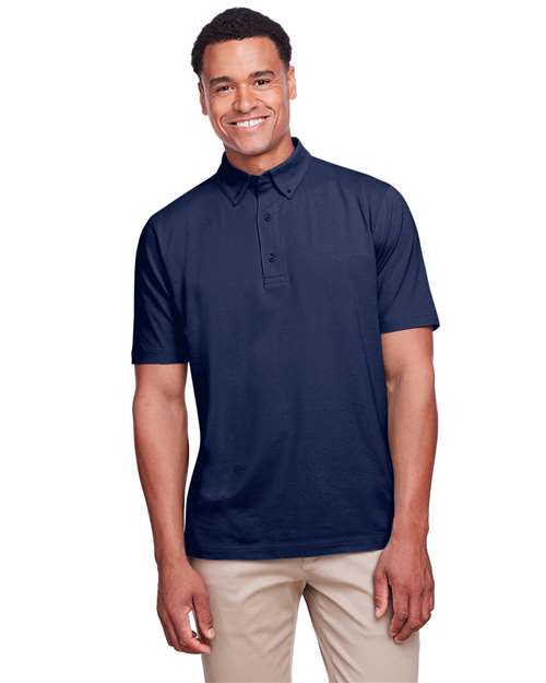 UltraClub UC105 Men's Lakeshore Stretch Cotton Performance Polo #color_NAVY