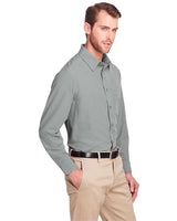 UltraClub UC500 Men's Bradley Performance Woven Shirt #color_SILVER