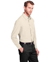 UltraClub UC500 Men's Bradley Performance Woven Shirt #color_STONE