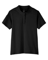 UltraClub UC105W Ladies' Lakeshore Stretch Cotton Performance Polo #color_BLACK