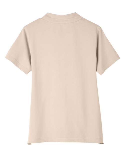 UltraClub UC105W Ladies' Lakeshore Stretch Cotton Performance Polo #color_STONE