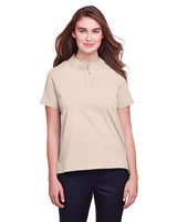 UltraClub UC105W Ladies' Lakeshore Stretch Cotton Performance Polo #color_STONE