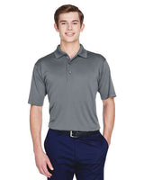 UltraClub 8610 Men's Cool & Dry 8-Star Elite Performance Interlock Polo #color_CHARCOAL