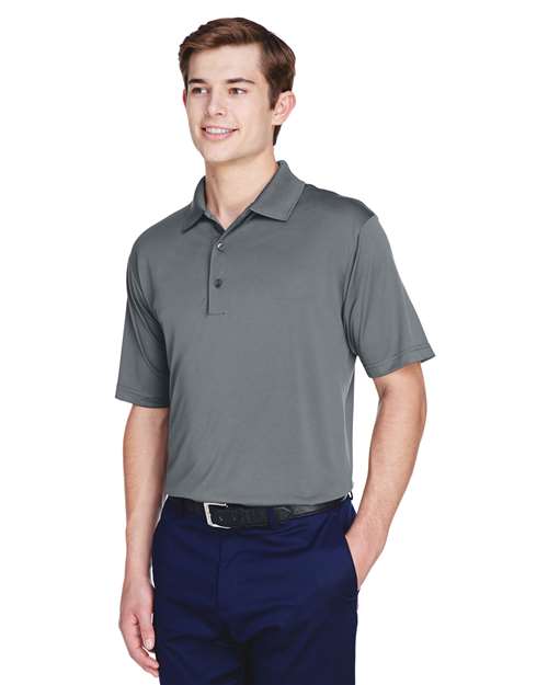 UltraClub 8610 Men's Cool & Dry 8-Star Elite Performance Interlock Polo #color_CHARCOAL