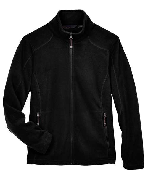 North End 78172 Ladies' Voyage Fleece Jacket #color_BLACK