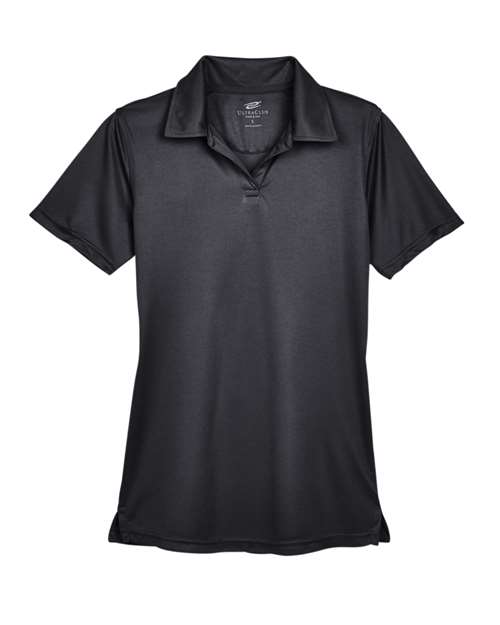 UltraClub 8425L Ladies' Cool & Dry Sport Performance Interlock Polo #color_BLACK