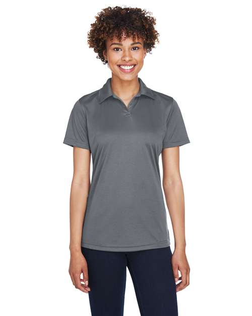UltraClub 8425L Ladies' Cool & Dry Sport Performance Interlock Polo #color_CHARCOAL
