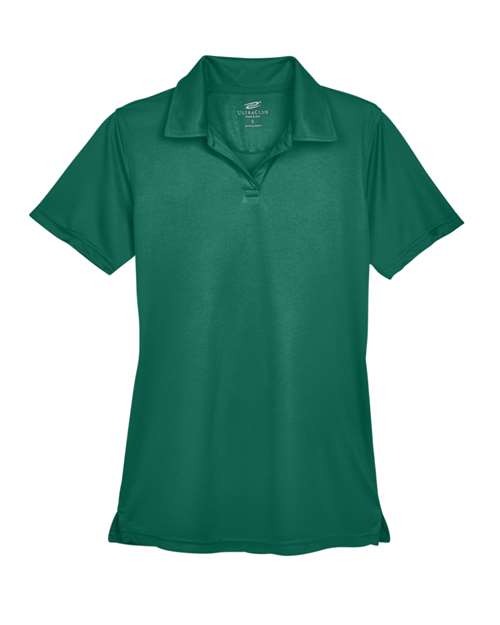 UltraClub 8425L Ladies' Cool & Dry Sport Performance Interlock Polo #color_FOREST GREEN