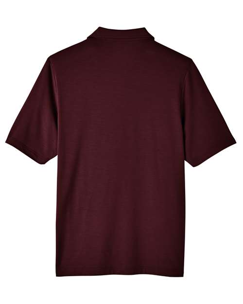 North End NE100 Men's Jaq Snap-Up Stretch Performance Polo #color_BURGUNDY