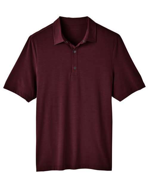 North End NE100 Men's Jaq Snap-Up Stretch Performance Polo #color_BURGUNDY