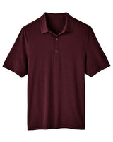 North End NE100 Men's Jaq Snap-Up Stretch Performance Polo #color_BURGUNDY
