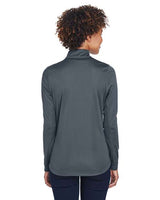 UltraClub 8230L Ladies' Cool & Dry Sport Quarter-Zip Pullover #color_CHARCOAL
