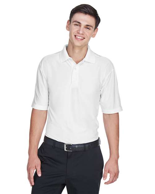 UltraClub 8415 Men's Cool & Dry Elite Performance Polo #color_WHITE