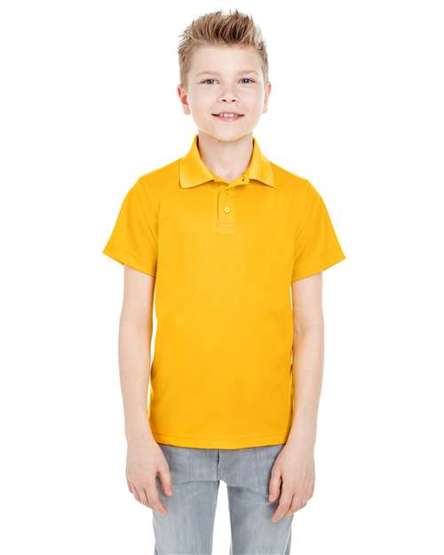 UltraClub 8210Y Youth Cool & Dry Mesh PiquPolo #color_GOLD