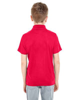 UltraClub 8210Y Youth Cool & Dry Mesh PiquPolo #color_RED