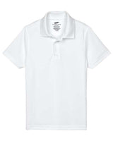 UltraClub 8210Y Youth Cool & Dry Mesh PiquPolo #color_WHITE