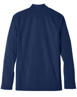 North End NE401 Men's Quest Stretch Quarter-Zip #color_CLASSC NVY/ CRBN