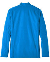North End NE401 Men's Quest Stretch Quarter-Zip #color_OLYM BLU/ CRBN