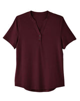 North End NE100W Ladies' Jaq Snap-Up Stretch Performance Polo #color_BURGUNDY