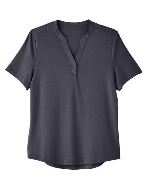 North End NE100W Ladies' Jaq Snap-Up Stretch Performance Polo #color_CARBON