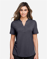 North End NE100W Ladies' Jaq Snap-Up Stretch Performance Polo #color_CARBON