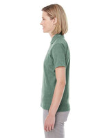 UltraClub UC100W Ladies' Heathered Piqu Polo #color_FOREST GREN HTHR