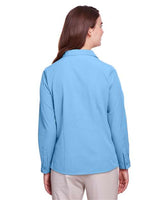 UltraClub UC500W Ladies' Bradley Performance Woven Shirt #color_COLUMBIA BLUE