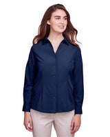 UltraClub UC500W Ladies' Bradley Performance Woven Shirt #color_NAVY