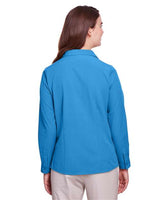 UltraClub UC500W Ladies' Bradley Performance Woven Shirt #color_PACIFIC BLUE