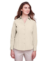 UltraClub UC500W Ladies' Bradley Performance Woven Shirt #color_STONE