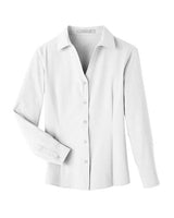 UltraClub UC500W Ladies' Bradley Performance Woven Shirt #color_WHITE