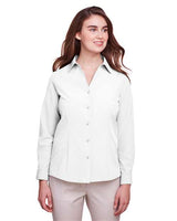 UltraClub UC500W Ladies' Bradley Performance Woven Shirt #color_WHITE