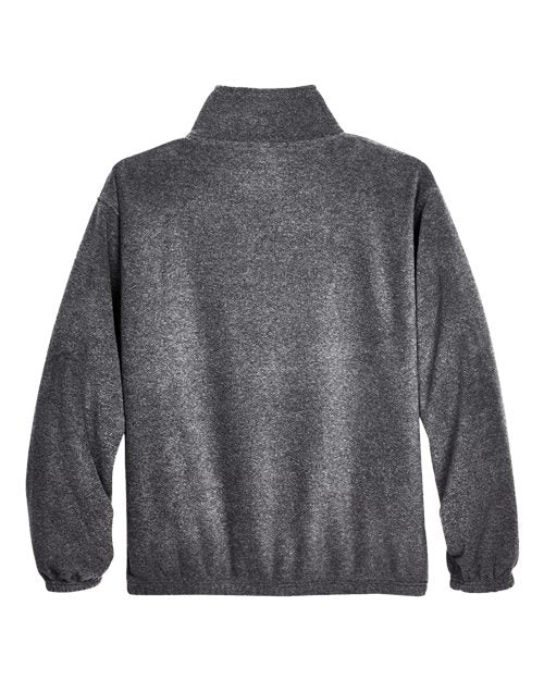 UltraClub 8485 Men's Iceberg Fleece Full-Zip Jacket #color_CHARCOAL