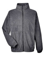 UltraClub 8485 Men's Iceberg Fleece Full-Zip Jacket #color_CHARCOAL