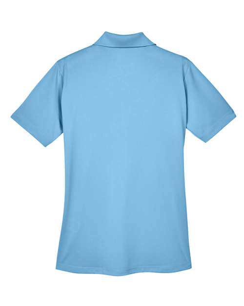 UltraClub 8610L Ladies' Cool & Dry 8-Star Elite Performance Interlock Polo #color_COLUMBIA BLUE
