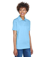 UltraClub 8610L Ladies' Cool & Dry 8-Star Elite Performance Interlock Polo #color_COLUMBIA BLUE