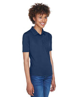 UltraClub 8610L Ladies' Cool & Dry 8-Star Elite Performance Interlock Polo #color_NAVY