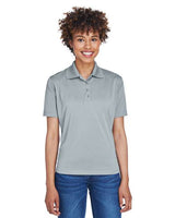UltraClub 8610L Ladies' Cool & Dry 8-Star Elite Performance Interlock Polo #color_SILVER