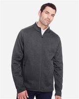 North End NE712 Men's Flux 2.0 Full-Zip Jacket #color_BLK HTHR/ CARBON