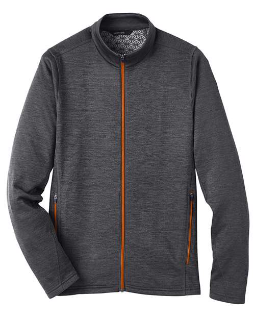 North End NE712 Men's Flux 2.0 Full-Zip Jacket #color_BLK HTH/ OR SODA