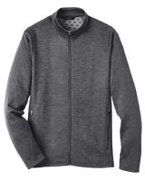 North End NE712 Men's Flux 2.0 Full-Zip Jacket #color_CARBON HTHR/ BLK