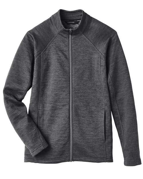 North End NE712W Ladies Flux 2.0 Full-Zip Jacket #color_BLK HTHR/ CARBON
