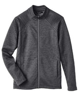North End NE712W Ladies Flux 2.0 Full-Zip Jacket #color_BLK HTHR/ CARBON