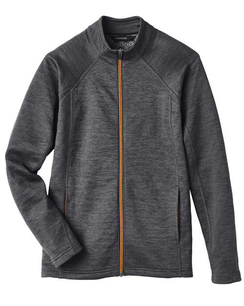 North End NE712W Ladies Flux 2.0 Full-Zip Jacket #color_BLK HTH/ OR SODA