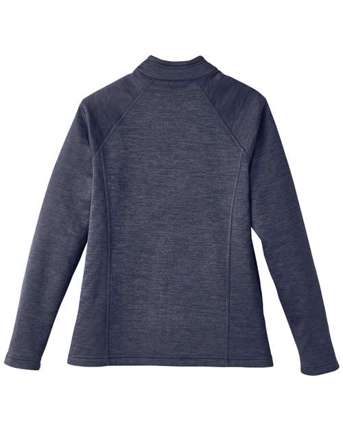 North End NE712W Ladies Flux 2.0 Full-Zip Jacket #color_CLSC NVY HT/ CRB