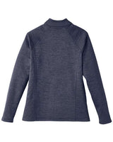 North End NE712W Ladies Flux 2.0 Full-Zip Jacket #color_CLSC NVY HT/ CRB
